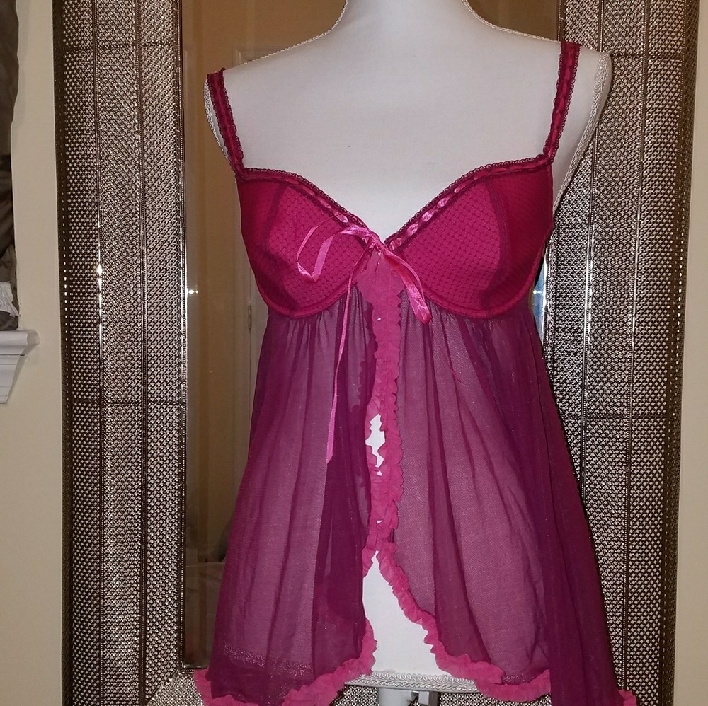 Victoria's Secret 36C Front Closure Baby Doll Lingerie